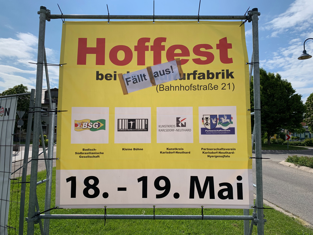 Hoffest fällt aus